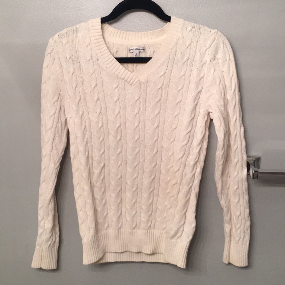 Small White Sweater